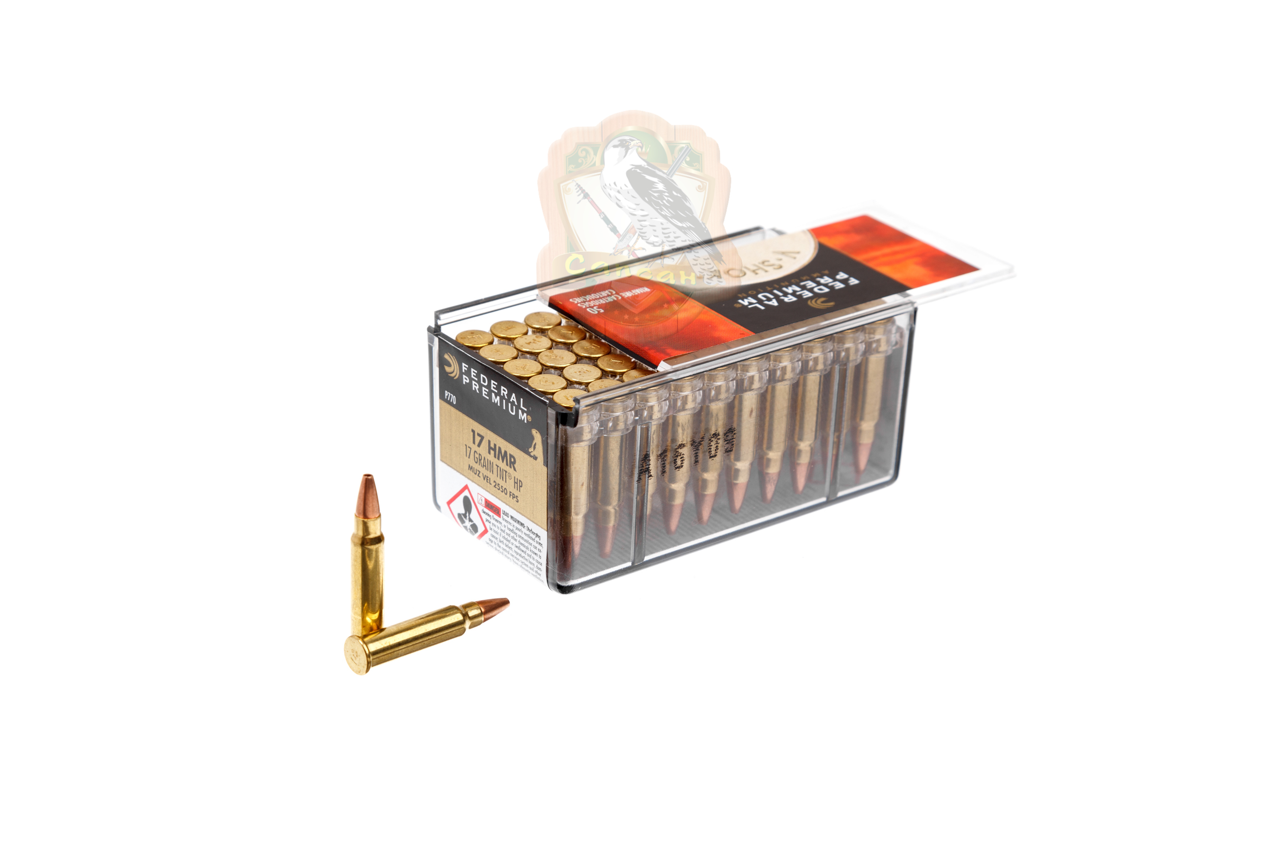 Набій Federal V-SHOK 17HMR, 1,1гр (17gr) TNT Фото 1