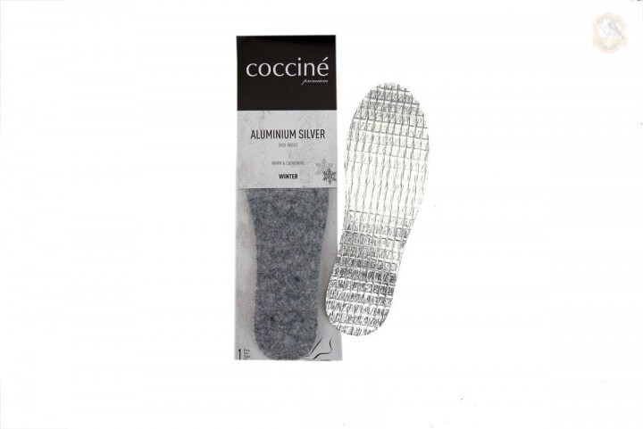 Стелька зимняя Coccine Aluminium Silver войлок + фольга Фото 1