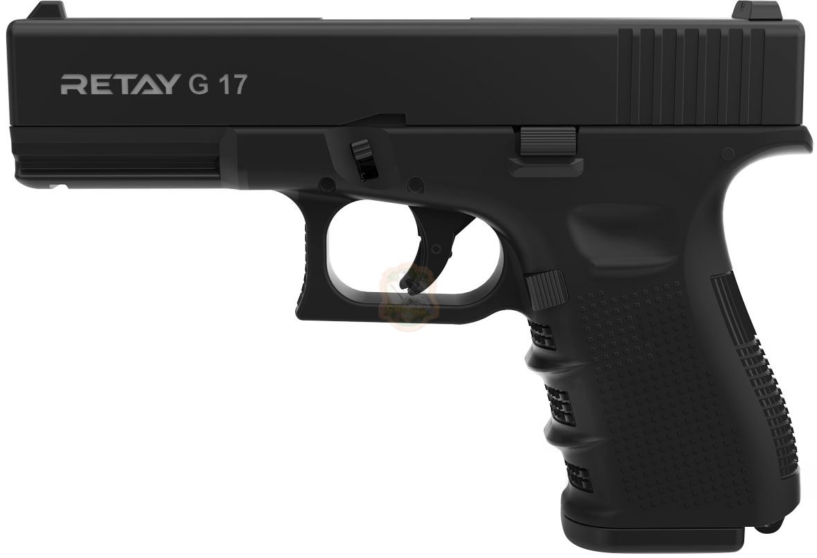 Пістолет стартовий Retay G17 кал. 9 мм. Колір - black Фото 1