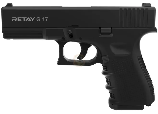 Пістолет стартовий Retay G17 кал. 9 мм. Колір - black Фото 1