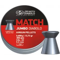 Кулі пневматичні JSB Diabolo Jumbo Match Кал. 5.5 мм. Вага - 0.89 г. 300 шт/уп