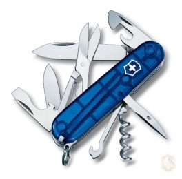 Нож Victorinox Swiss Army Climber синий прозрачный