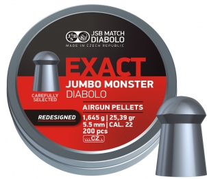 Кулі пневматичні JSB Monster Redesigned Кал. 5.52 мм. Вес - 1.64 г. 200 шт/уп