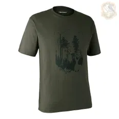 Футболка DeerHunter T-Shirt with Shield (378 Bark green)