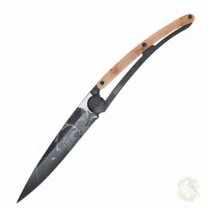 Ніж DEEJO TATTOO BLACK 37G, TROUT