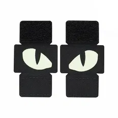 Нашивка M-Tac Tiger Eyes Laser Cut (пара) Black 