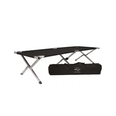 Розкладачка алюмінієва Mil-Tec 190 х 65 см (Black)