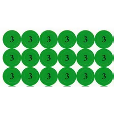 Наліпки на капсуль "3" (діам. 10 мм, 140 шт. на аркуші)