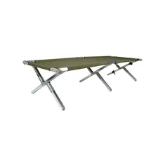 Розкладне польове ліжко US Mil-Tec Олива на 160 кг (210x70x44)