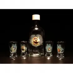 Набір Jagerglass Пляшка + склянки для лікеру 4 шт. М67