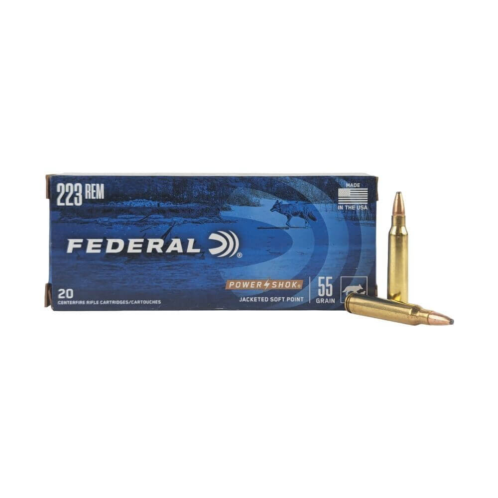 Патрон Federal Power-Shok 223rem SP 3,56гр (55GR)