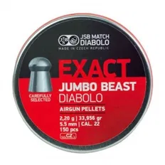Кулі пневматичні JSB Exact Jumbo Beast Кал. 5.52 мм. Вага - 2.20 г. 150 шт/уп