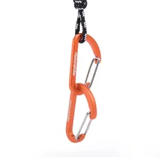Карабін алюмінієвий Naturehike D-type 4 см orange (2 шт)
