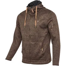 Кофта Orbis Textil Herrenjacke Strick-Fleece темно-коричнева