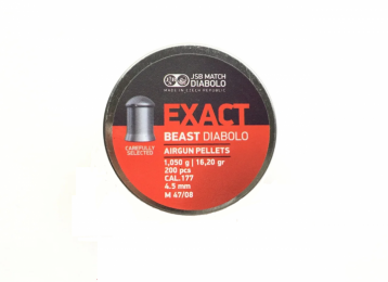 Пули пневматические JSB Diabolo Exact Beast. Кал. 4.52 мм. Вес - 1.05 г. 200 шт/уп