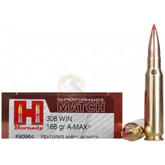 Набій Hornady Superformance Match кал .308 Win куля A-Max маса 168 гр (10.9 г)