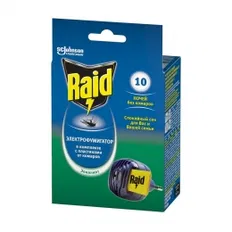 Електрофумігатор Raid в комплекті з 10 пластинами, Евкаліпт
