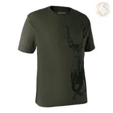 Футболка DeerHunter T-Shirt with Deer (378 Bark green)