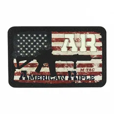 Нашивка M-Tac AR-15 American Rifle Black/GID