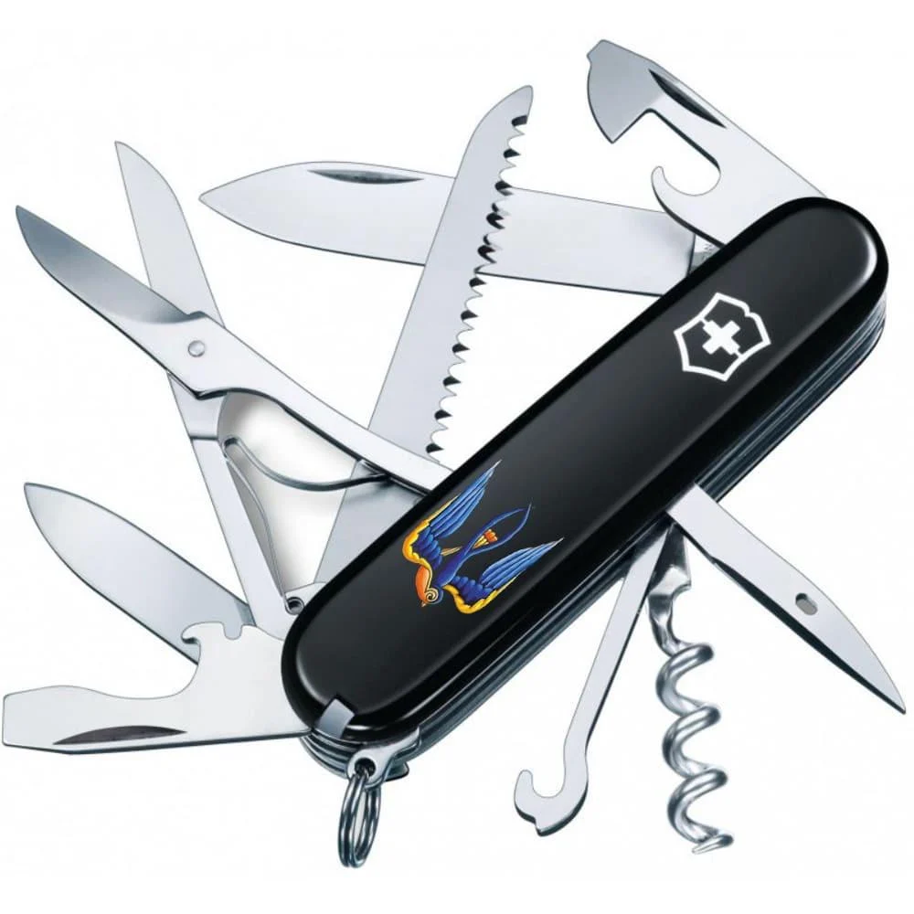 Нож Victorinox Huntsman Ukraine Трезубец-ласточка