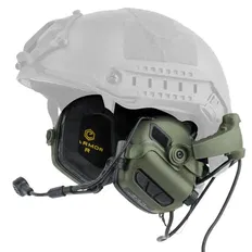 Активные наушники Earmor M32X MARK3 Green с микрофоном (совместимы с ARC Rail)