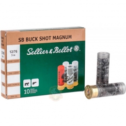 Патрон Sellier & Bellot BUCK SHOT MAGNUM 12/76 53 g / 8,43 mm,Felt
