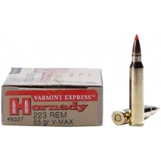 Набій Hornady Varmint Express кал .223 Rem куля V-Max маса 55 гр (3.6 г)