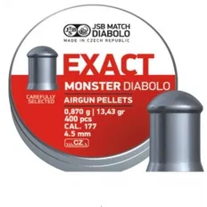 Кулі пневматичні JSB Diabolo Monster Кал. 4.52 мм. Вага - 0.87 г. 400 шт/уп