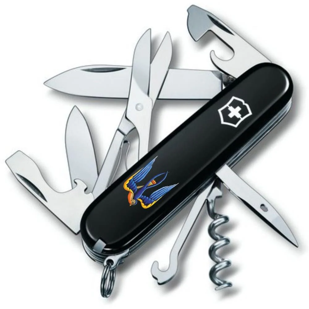 Ніж Victorinox Climber Ukraine Тризуб та ластівка