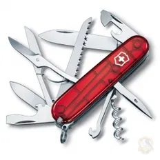 Нож Victorinox Swiss Army Huntsman красный прозрачный