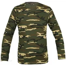 Футболка Mil-Tec Sweatshirt Langarm SHIRT CO WOODLAND