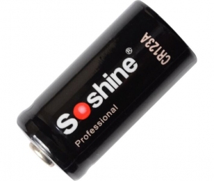Батарейка Li-Ion CR123A / 16340 Soshine 3V (1600mAh)