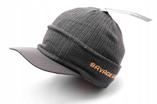 Шапка Savage Gear Peak Beanie rock grey