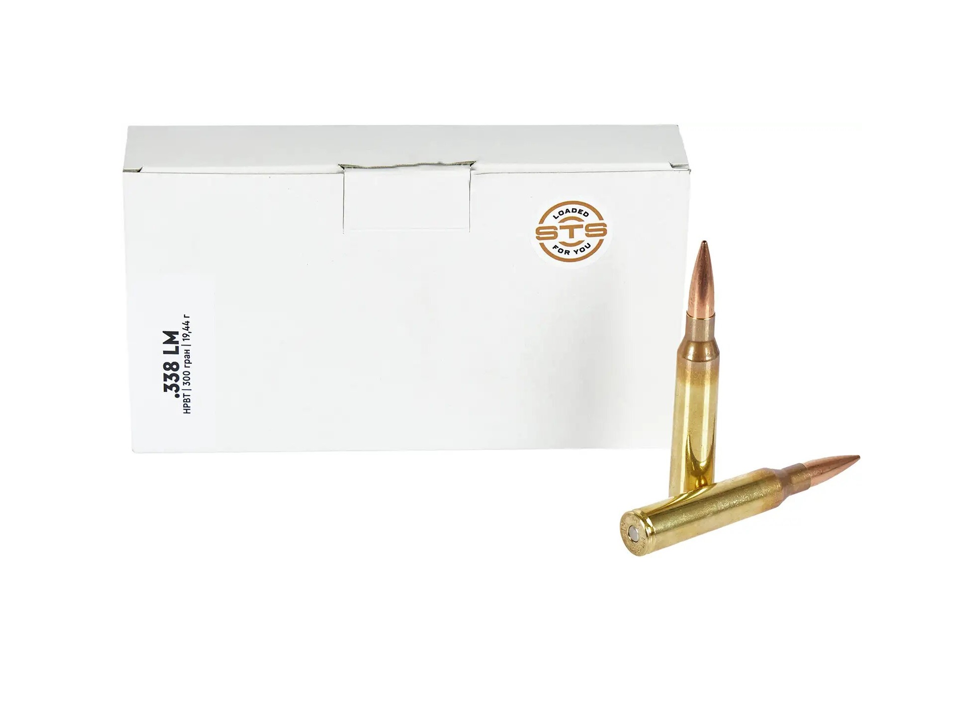 Патрон STS кал .338 Lapua Magnum куля SMK HPBT маса 300 гр (19,44 г)