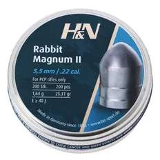 Кулі пневматичні H&N Rabbit Magnum II. Кал. 5.5 мм. Вага - 1.64 г. 200 шт/уп