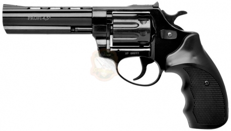 Револьвер флобера ZBROIA PROFI-4.5" (чорний / пластик)
