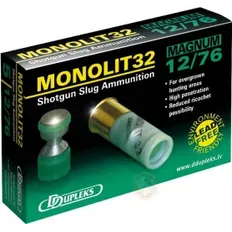 Набій D Dupleks Monolit 32 Magnum кал. 12/76 куля Monolit маса 32 г