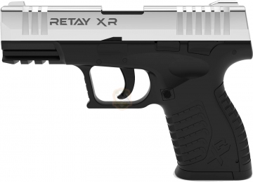 Пистолет стартовый Retay XR кал. 9 мм. Цвет - nickel