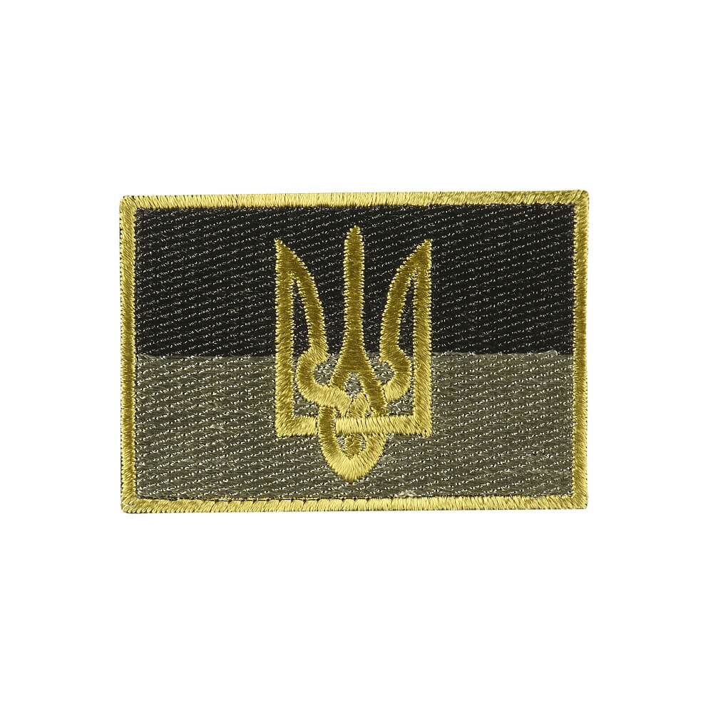 Флаг Украины M-Tac с гербом олива 4х6 см