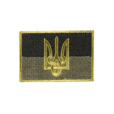 Прапор України M-Tac з гербом олива 4х6 см
