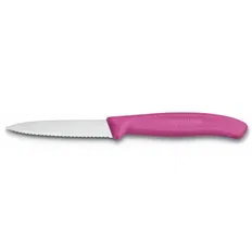 Нож Victorinox SwissClassic, 8 см, серрейтор, розовый
