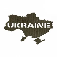 Нашивка M-Tac Ukraine (контур) Laser Cut Ranger Green