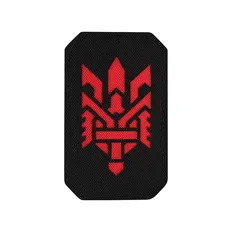 Нашивка M-Tac Тризуб (стилізована) Laser Cut Black/Red