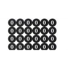 Наліпки на патрони "0" (діам. 18 мм, 54 шт. на аркуші)
