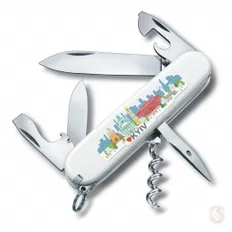 Нож Victorinox Swiss Army Spartan белый с логотипом "Киев"
