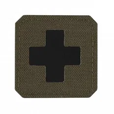 Нашивка M-Tac Medic Cross Laser Cut Ranger Green/Black 