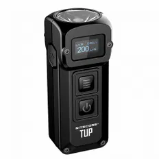 Надпотужний наключний ліхтар з OLED дисплеєм Nitecore TUP, чорний