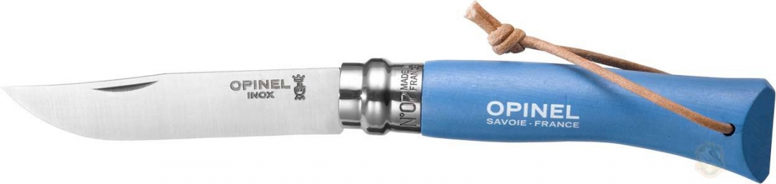 Нож Opinel №7 Inox Trekking лазурный