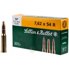 Набій Sellier & Bellot кал. 7,62x54 R куля SP маса 11,7 г/ 180 гран