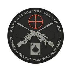 Нашивка M-Tac Ukraine Snipers PVC Black